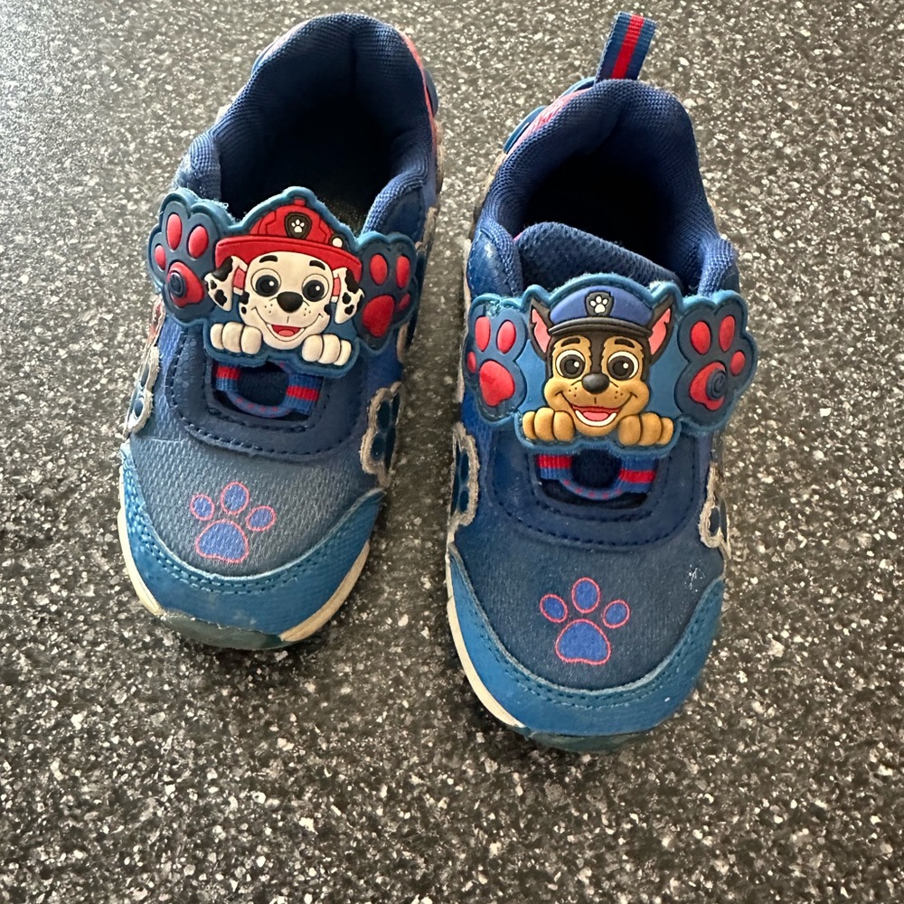 Kids Blue Paw Patrol Light-Up Sneakers